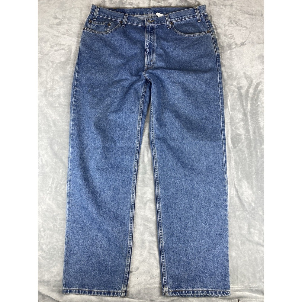Vintage Levi's 468 Men's Relaxed‎ Straight Leg Jeans 40X32 Blue Denim Faded 90s